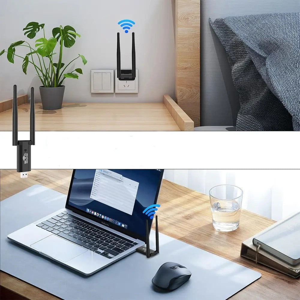 Підсилювач WIFI сигналу, до 300 Мбіт/с від USB / Ретранслятор WIFI / Репітер WIFI / Підсилювач вайфай