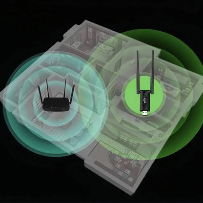 Підсилювач WIFI сигналу, до 300 Мбіт/с від USB / Ретранслятор WIFI / Репітер WIFI / Підсилювач вайфай