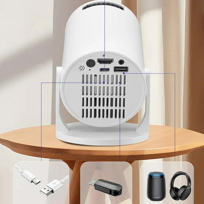 Домашній проектор Rotundity M5 з WiFi та пультом. / Міні-проектор для телефону / Домашній проектор