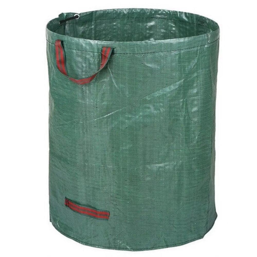 Садовий мішок для сміття 270л із зав'язками, 1 шт. / Сумка мішок для листя та трави / Складаний кошик садовий