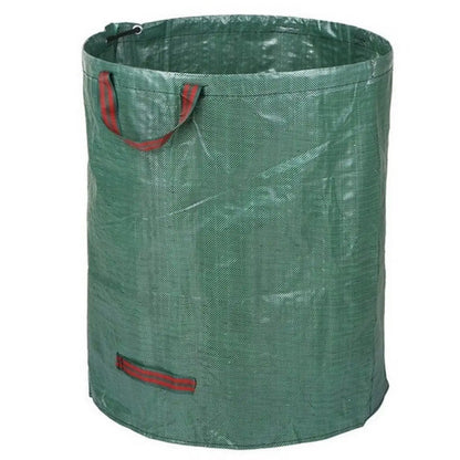 Садовий мішок для сміття 270л із зав'язками, 1 шт. / Сумка мішок для листя та трави / Складаний кошик садовий