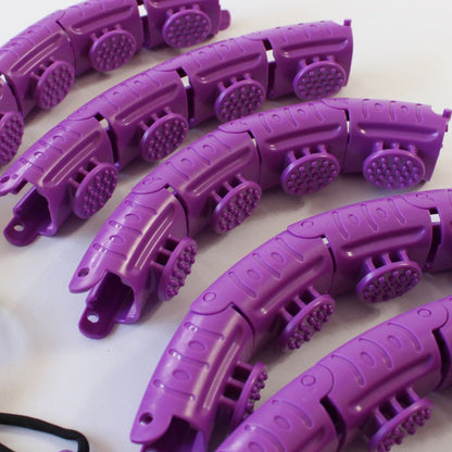 Масажний обруч із обтяжувачем 130 см. LA-TM-5. / Спортивний масажний обруч / Обруч для схуднення