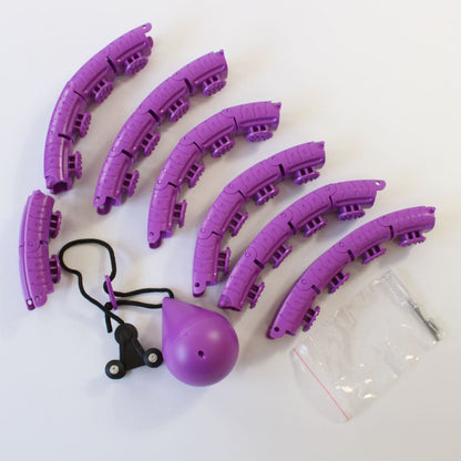 Масажний обруч із обтяжувачем 130 см. LA-TM-5. / Спортивний масажний обруч / Обруч для схуднення