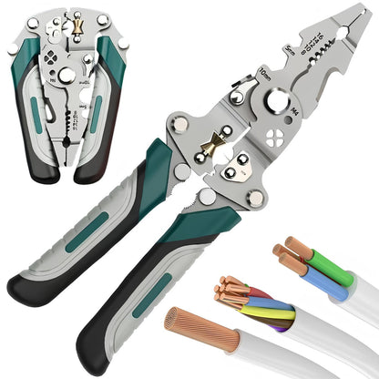 Багатофункціональні кліщі для зачищення та обтиску проводів / Обтискні кліщі / Кліщі для зняття ізоляції