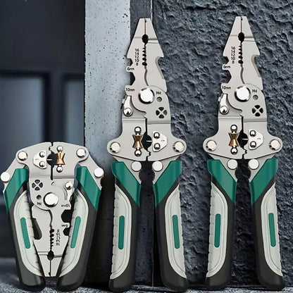 Багатофункціональні кліщі для зачищення та обтиску проводів / Обтискні кліщі / Кліщі для зняття ізоляції