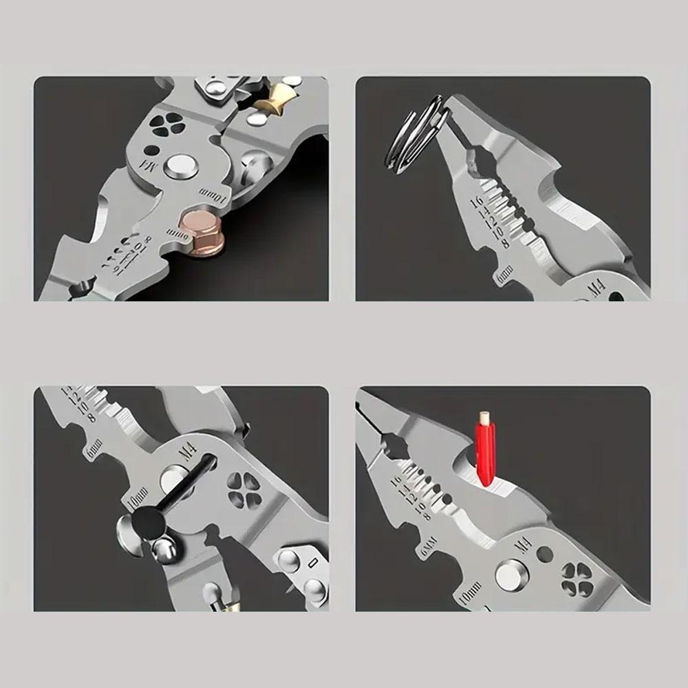 Багатофункціональні кліщі для зачищення та обтиску проводів / Обтискні кліщі / Кліщі для зняття ізоляції