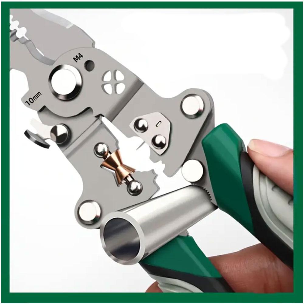 Багатофункціональні кліщі для зачищення та обтиску проводів / Обтискні кліщі / Кліщі для зняття ізоляції
