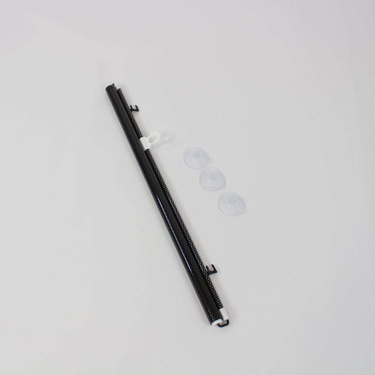 Рулонна сонцезахисна шторка на вікно 125х58см, Чорна / Рулонна штора від сонця на пластикові вікна