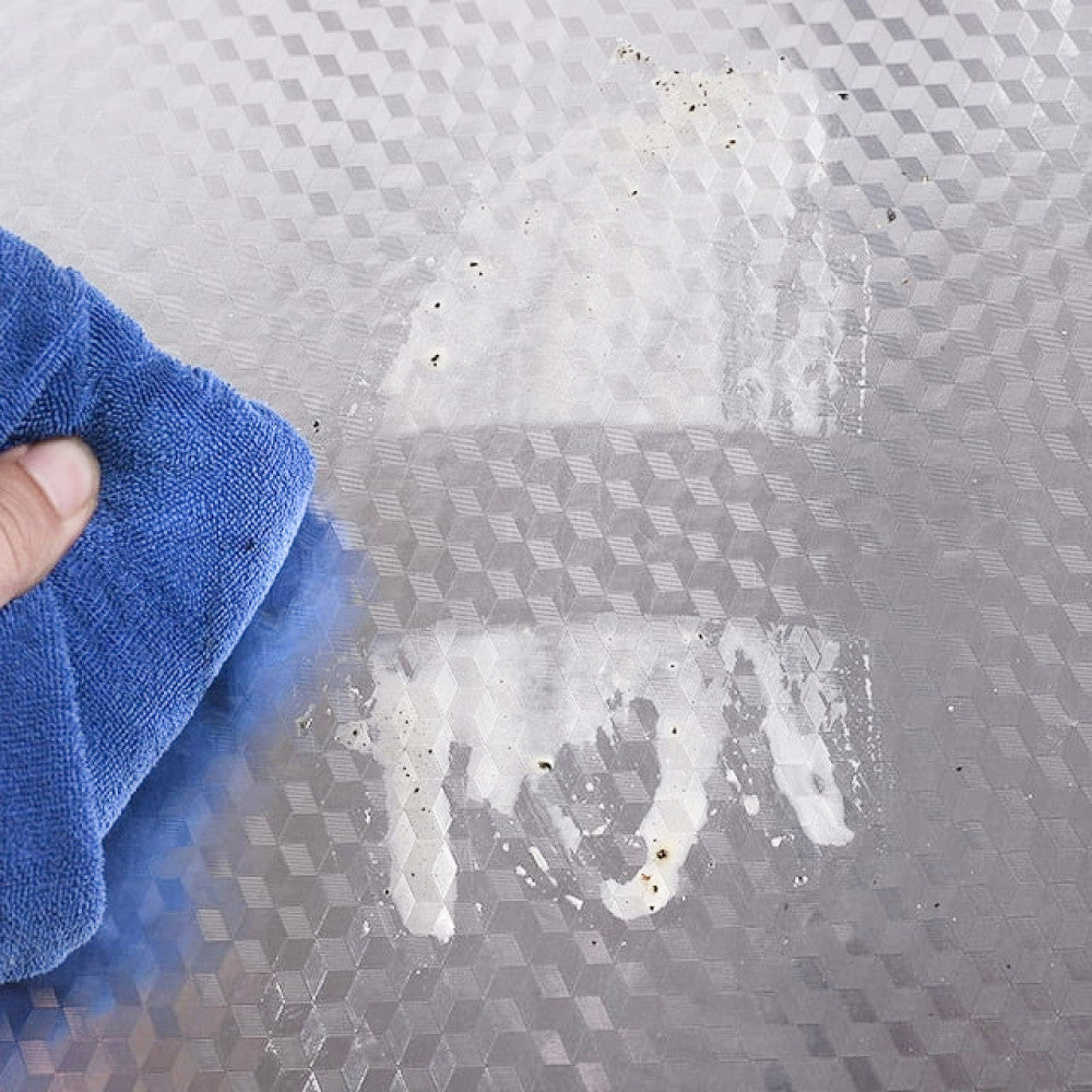 Самоклейна алюмінієва фольга 2м х 60см, Ромб / Водонепроникна плівка для кухонних поверхонь