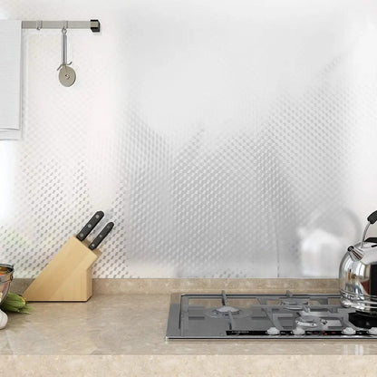 Самоклейна алюмінієва фольга 2м х 60см, Ромб / Водонепроникна плівка для кухонних поверхонь