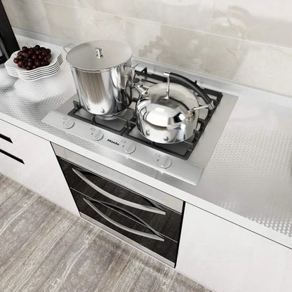 Самоклейна алюмінієва фольга 2м х 60см, Ромб / Водонепроникна плівка для кухонних поверхонь