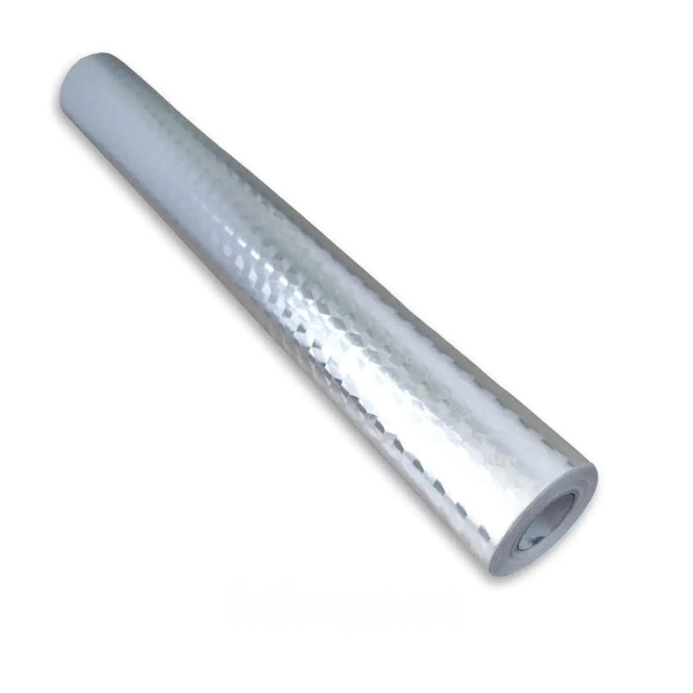 Самоклейна алюмінієва фольга 2м х 60см, Ромб / Водонепроникна плівка для кухонних поверхонь