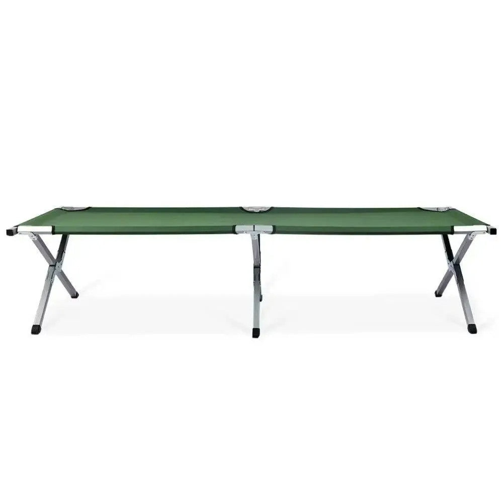 Розкладушка для кемпінгу до 120 кг, 189х60х45см, Зелене / Туристичне ліжко-розкладачка