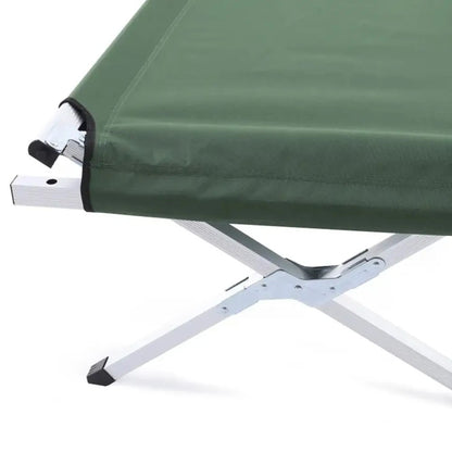 Розкладушка для кемпінгу до 120 кг, 189х60х45см, Зелене / Туристичне ліжко-розкладачка