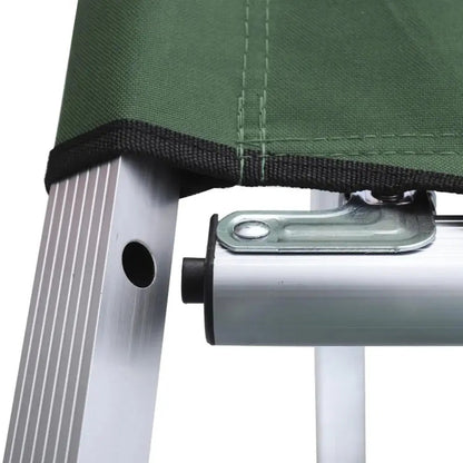 Розкладушка для кемпінгу до 120 кг, 189х60х45см, Зелене / Туристичне ліжко-розкладачка