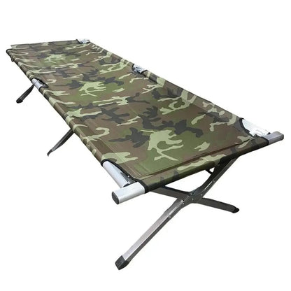 Ліжко розкладне для кемпінгу до 120 кг, 189х70х45см, Камуфляж / Розкладачка ліжко туристичне