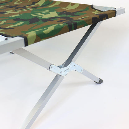 Ліжко розкладне для кемпінгу до 120 кг, 189х70х45см, Камуфляж / Розкладачка ліжко туристичне