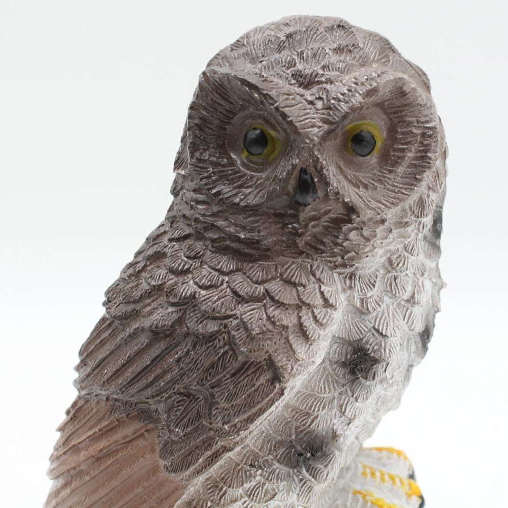 Садовий ліхтар на сонячних батареях "Сова", Коричневий / Газонний світильник / Вуличний ліхтар