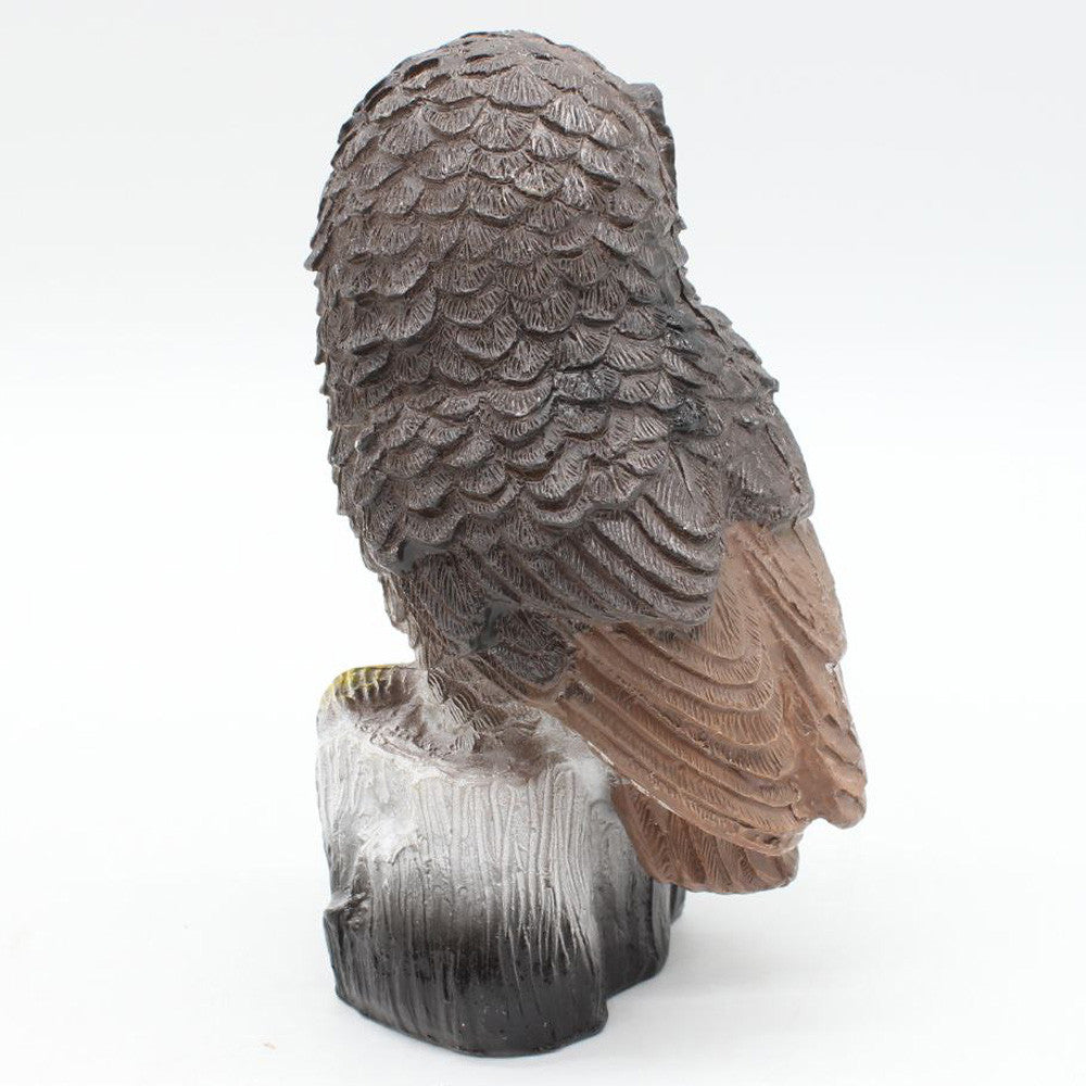 Садовий ліхтар на сонячних батареях "Сова", Коричневий / Газонний світильник / Вуличний ліхтар