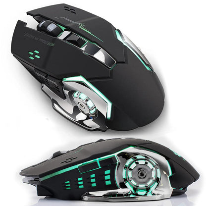 Бездротова мишка з RGB підсвічуванням BT T2 / Миша для пк / Мишка з підсвічуванням / Комп'ютерна мишка