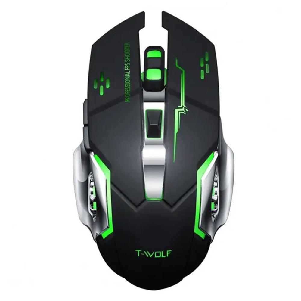 Бездротова мишка з RGB підсвічуванням BT T2 / Миша для пк / Мишка з підсвічуванням / Комп'ютерна мишка