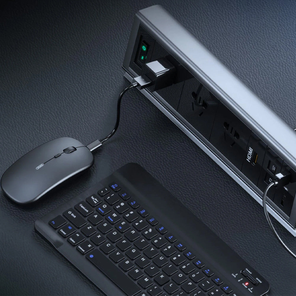 Бездротова Bluetooth клавіатура з мишкою, BT Combo / Міні клавіатура і мишка / Клавіатура для планшета