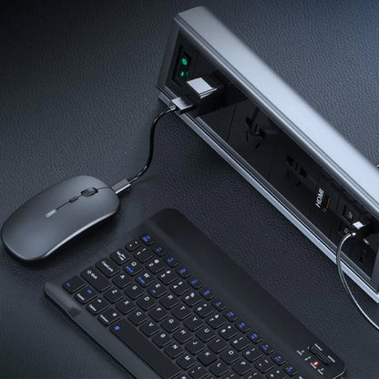 Бездротова Bluetooth клавіатура з мишкою, BT Combo / Міні клавіатура і мишка / Клавіатура для планшета