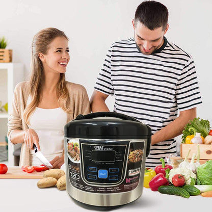 Мультиварка 6л, 1500W, 12 програм, Opera OD-166 / Антипригарна мультиварка / Мультиварка з пароваркою