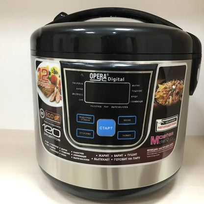Мультиварка 6л, 1500W, 12 програм, Opera OD-166 / Антипригарна мультиварка / Мультиварка з пароваркою