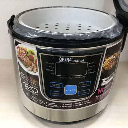 Мультиварка 6л, 1500W, 12 програм, Opera OD-166 / Антипригарна мультиварка / Мультиварка з пароваркою