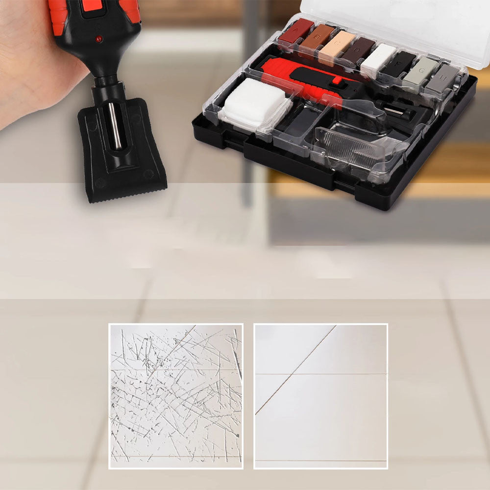 Ремонтний набір для плитки, в кейсі / Реставраційний набір для відновлення керамічної плитки