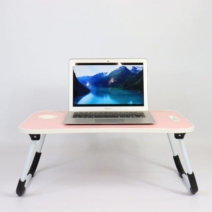 Складаний столик для ноутбука та планшета 60х40х27 см, Рожевий / Портативний столик в ліжко для планшета