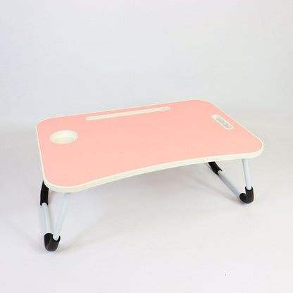 Складаний столик для ноутбука та планшета 60х40х27 см, Рожевий / Портативний столик в ліжко для планшета