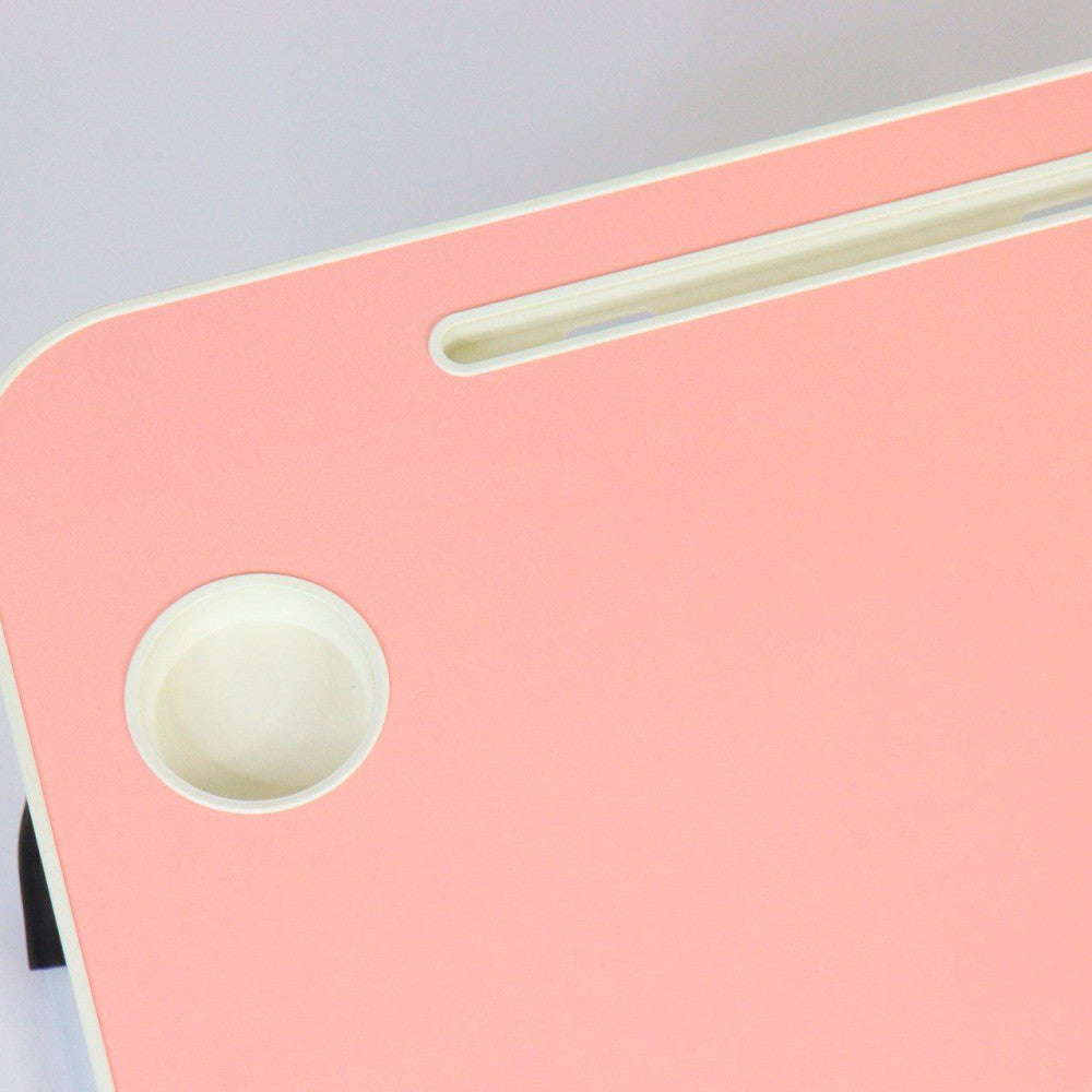 Складаний столик для ноутбука та планшета 60х40х27 см, Рожевий / Портативний столик в ліжко для планшета