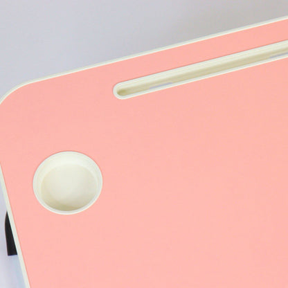 Складаний столик для ноутбука та планшета 60х40х27 см, Рожевий / Портативний столик в ліжко для планшета