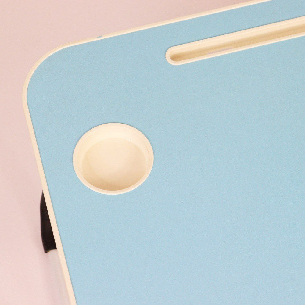 Складаний столик для ноутбука та планшета 60х40х27 см, Блакитний / Портативний столик в ліжко для планшета