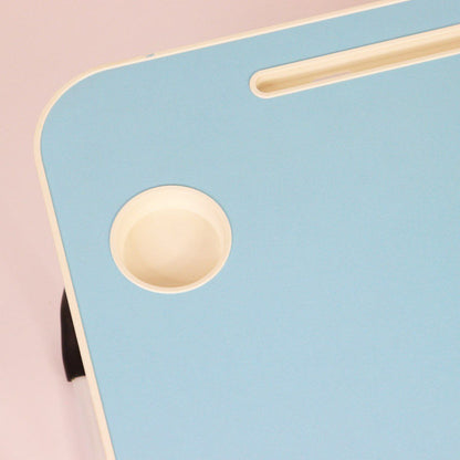 Складаний столик для ноутбука та планшета 60х40х27 см, Блакитний / Портативний столик в ліжко для планшета