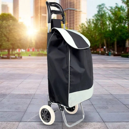 Сумка-візок на колесах до 130кг, 95х35х30см, Чорний / Сумка на колесах для покупок / Кравчучка для продуктів