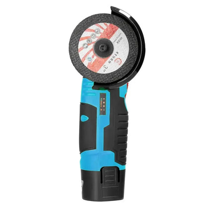 Акумуляторна болгарка + 2 диски, 1 акумулятор 12V / Електроболгарка для дому / Міні болгарка / УШМ