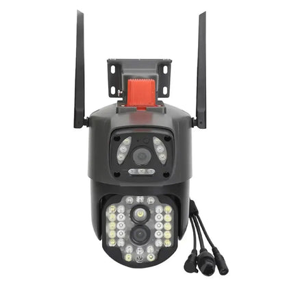 Вулична WiFi камера відеоспостереження 8Мп, 2 об'єктиви / Поворотна камера з датчиком руху