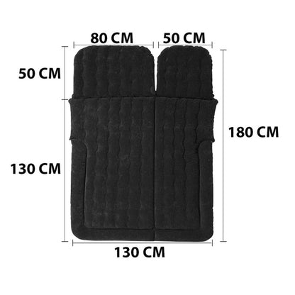 Автомобільний надувний матрац 180х130см з подушками та насосом, Чорний / Надувний матрац в машину