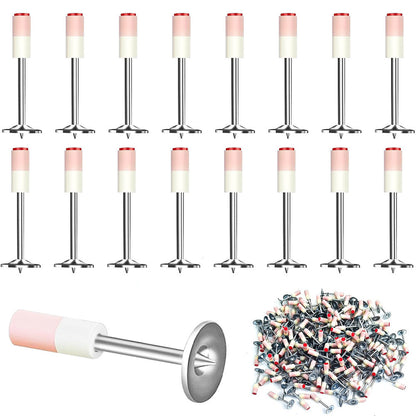 100шт Монтажні цвяхи піроксилінові 7,3x27мм, шайба 16мм / Цвяхи для ручного цвяхозабивного пістолета