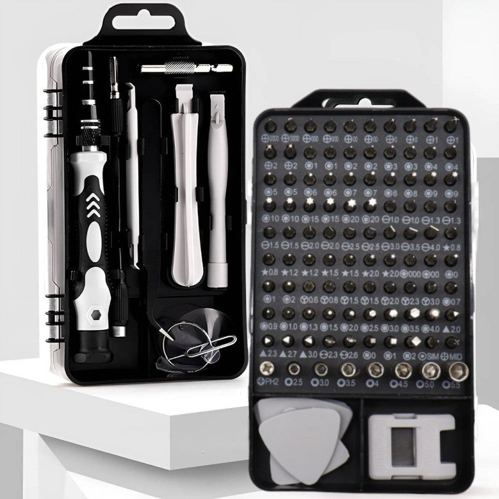 Набір прецизійних викруток 115в1 для ремонту електроніки / Міні викрутка з насадками / Викрутки для телефону