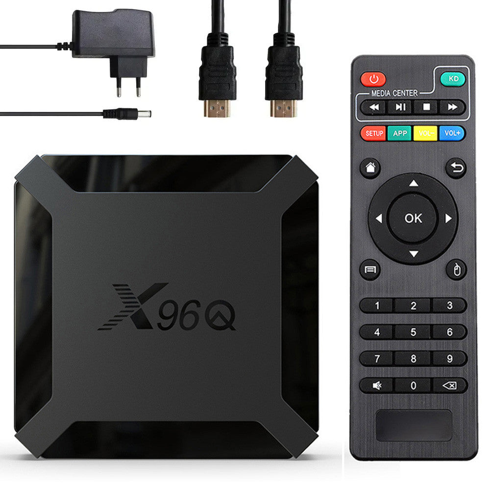 Смарт ТВ приставка 2/16GB + пульт, Android 10, X96Q / Андроїд приставка для телевізора / Медіаплеєр