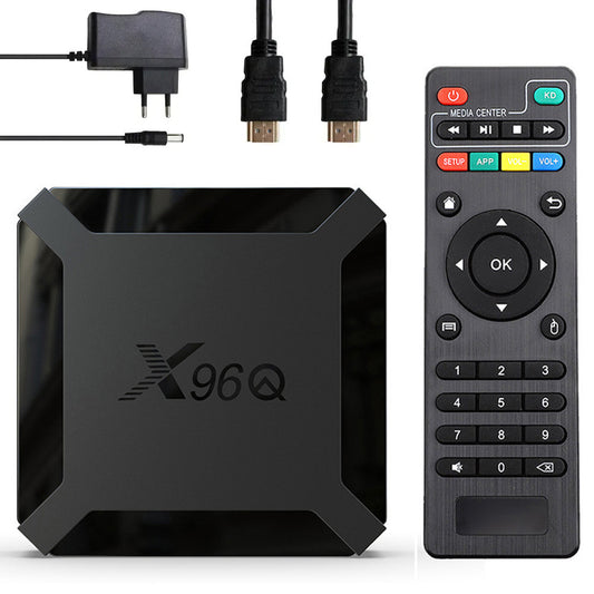 Смарт ТВ приставка 2/16GB + пульт, Android 10, X96Q / Андроїд приставка для телевізора / Медіаплеєр