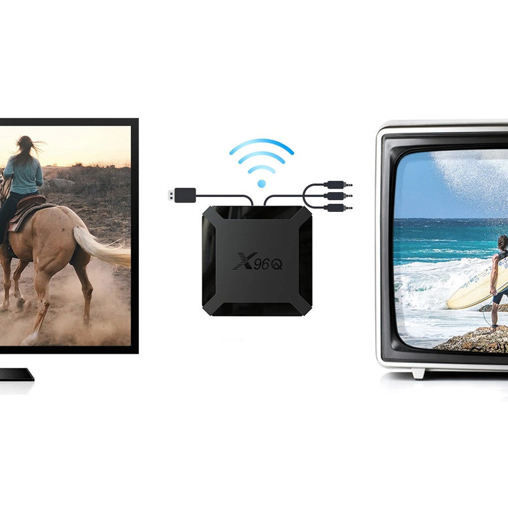 Смарт ТВ приставка 2/16GB + пульт, Android 10, X96Q / Андроїд приставка для телевізора / Медіаплеєр