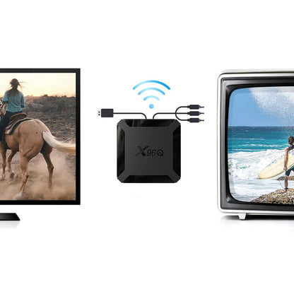 Смарт ТВ приставка 2/16GB + пульт, Android 10, X96Q / Андроїд приставка для телевізора / Медіаплеєр