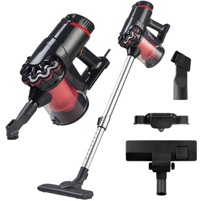 Вертикальний пилосос + 3 насадки, 5200 Вт, від мережі, GB-9904, Червоний / Ручний пилосос без мішка / Пилосос для дому