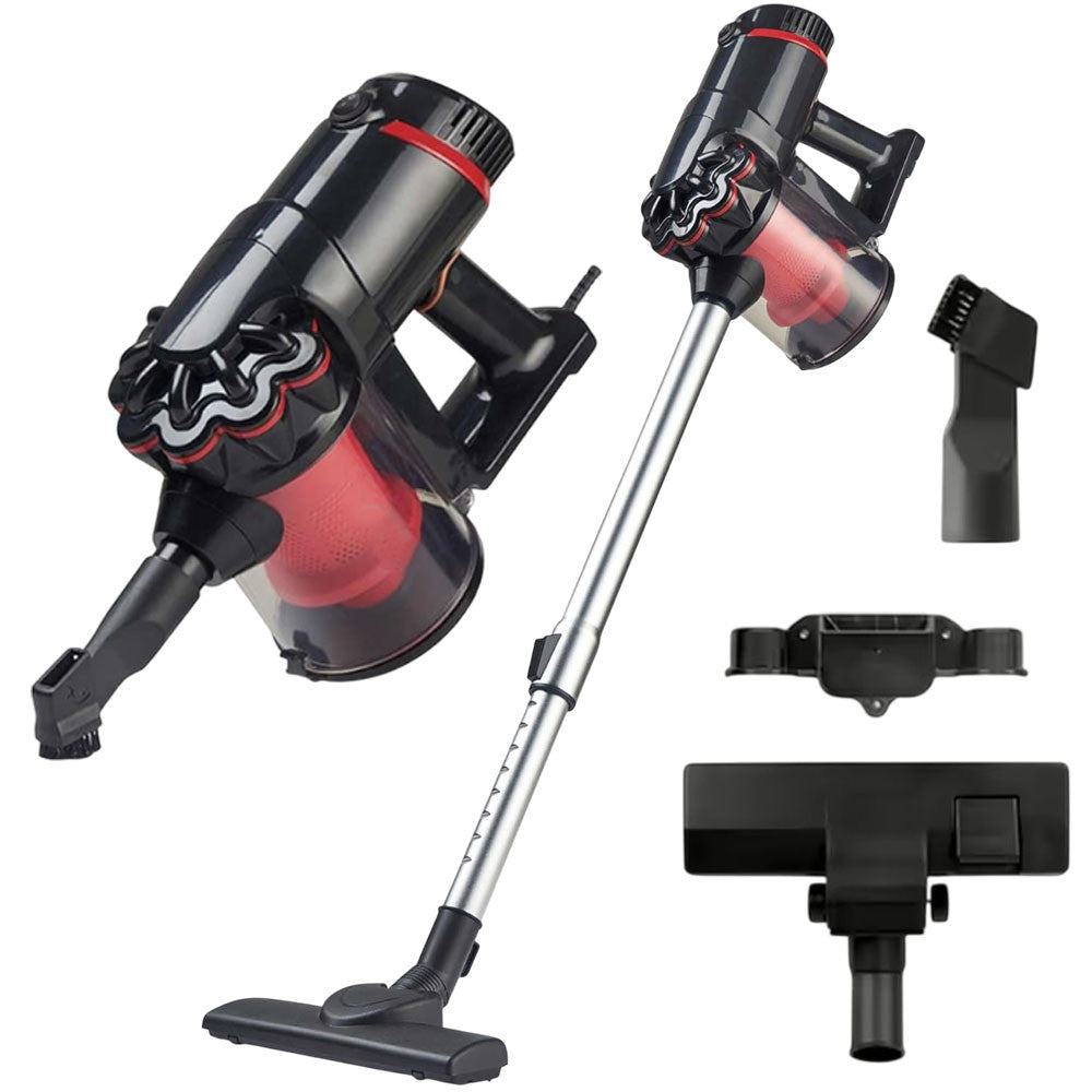 Вертикальний пилосос + 3 насадки, 5200 Вт, від мережі, GB-9904, Червоний / Ручний пилосос без мішка / Пилосос для дому
