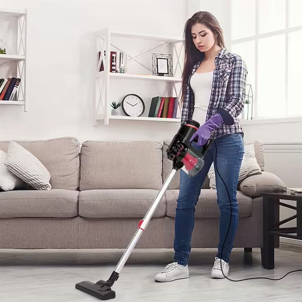 Вертикальний пилосос + 3 насадки, 5200 Вт, від мережі, GB-9904, Червоний / Ручний пилосос без мішка / Пилосос для дому